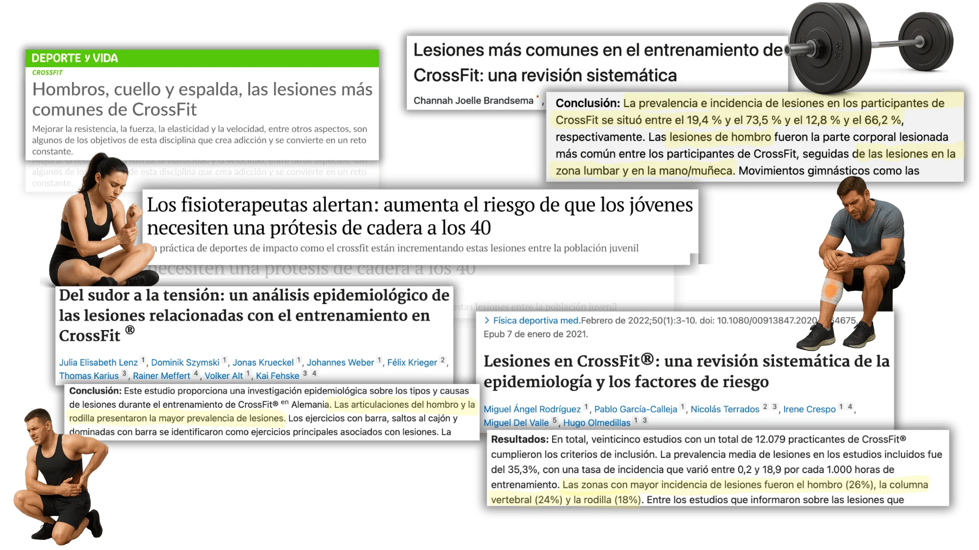 Ilustración conceptual del programa CrossFit Sin Dolor